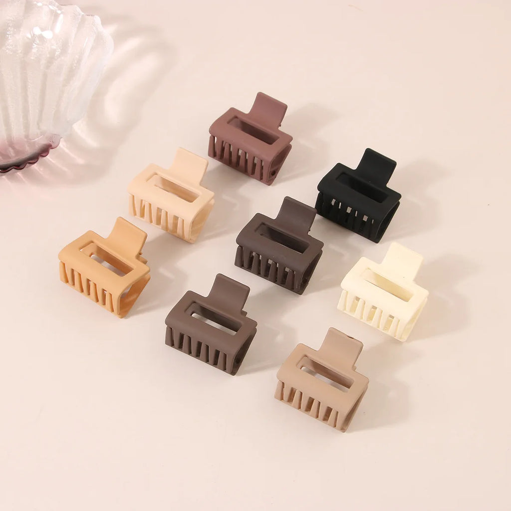 Fashion Medium Hair Claw Clips Non-slip Crab Square Matte for Women Girls, Strong Hold Banana Clips for Thick Thin Hair