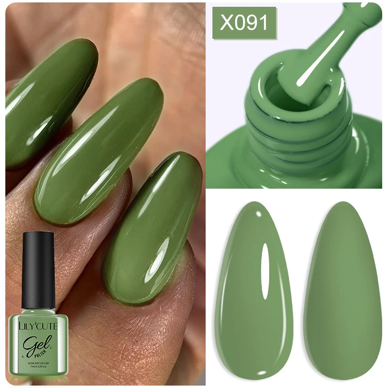 LILYCUTE 8ml Pink Dried Flower Gel Nail Polish Natural Flower Fairy Nail Art Gel Soak Off UV LED Painting Varnish For Nails DIY