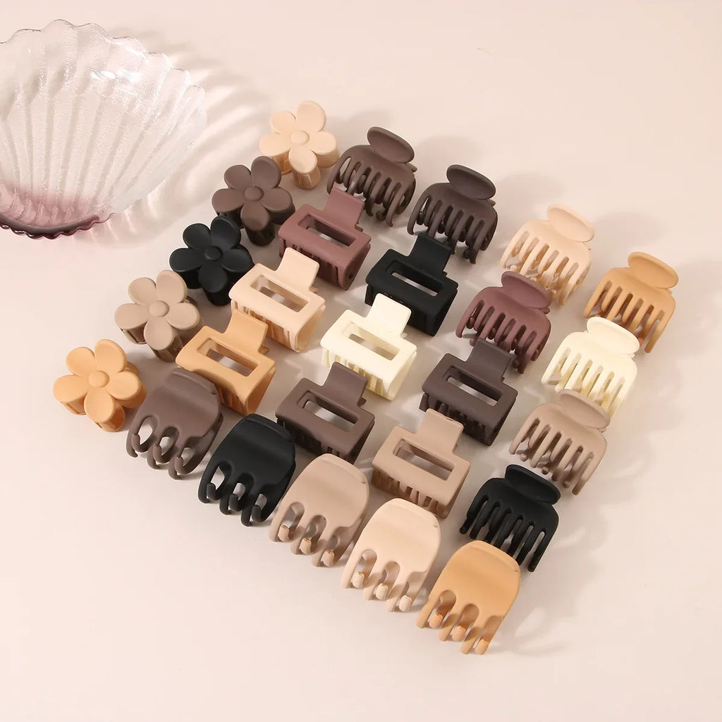 Fashion Medium Hair Claw Clips Non-slip Crab Square Matte for Women Girls, Strong Hold Banana Clips for Thick Thin Hair