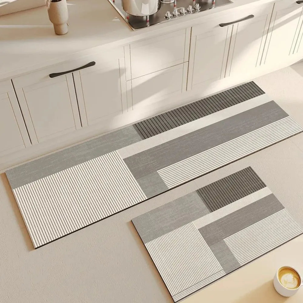 VIKAMA Multi-Functional Non-Slip Mat & Carpet Absorbs Water, Features Stylish Patterns, Ideal for Kitchens and Bathrooms