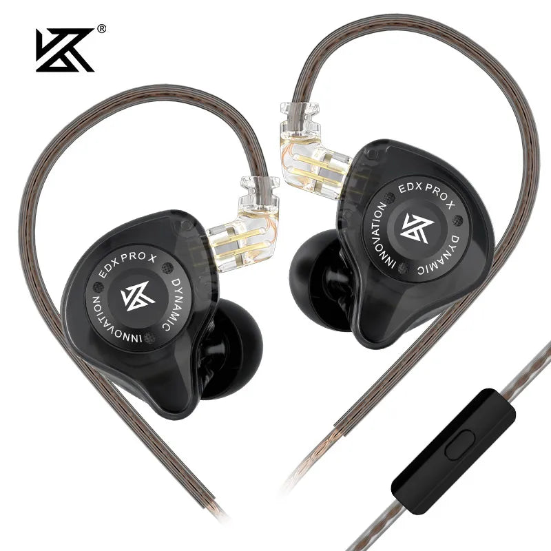 KZ EDX Pro X dynamic driving headphones in-ear monitoring earplugs HIFI bass hi-fi headphones stage sports headphones