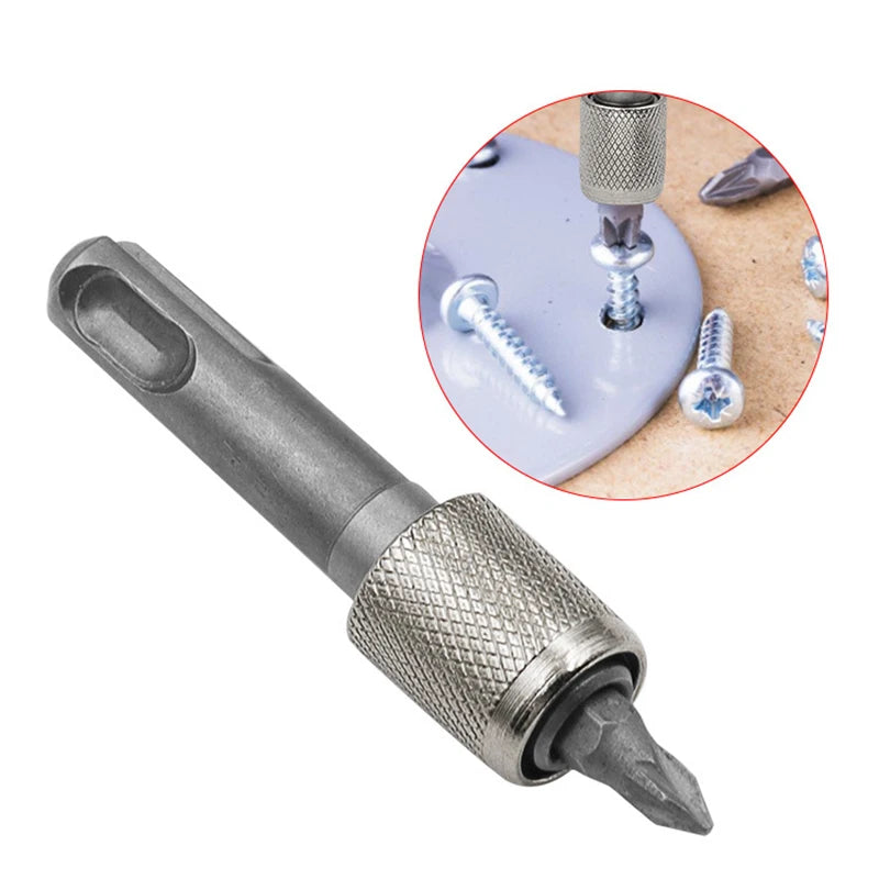 1pc Electric Hammer Conversion Connecting Rod Sleeve SDS Round Shank to Hexagon Converter Impact Drill Head Adapter Tool Texture