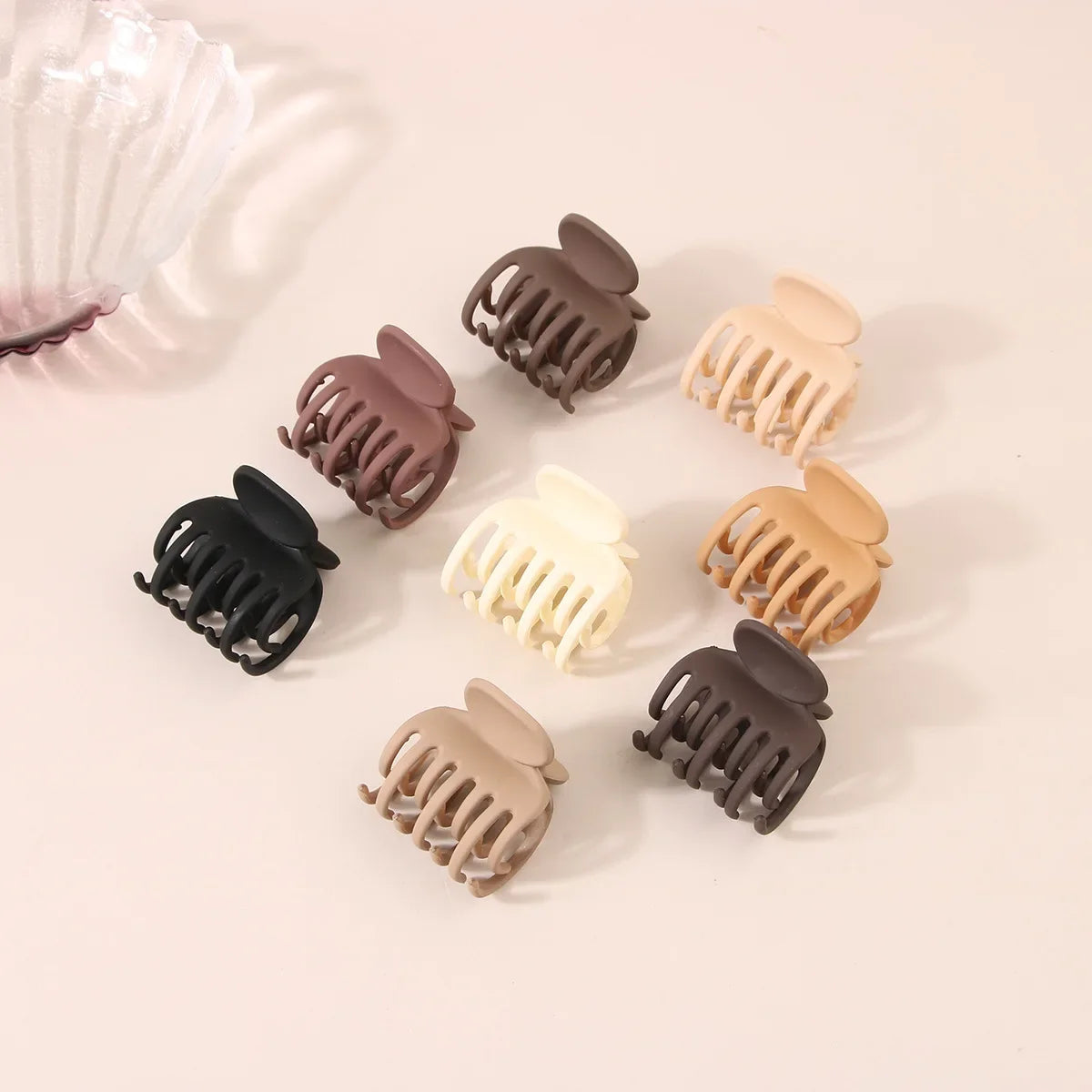 Fashion Medium Hair Claw Clips Non-slip Crab Square Matte for Women Girls, Strong Hold Banana Clips for Thick Thin Hair